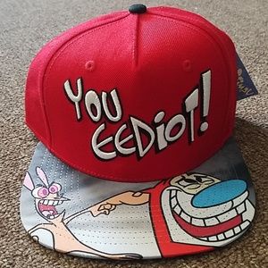 Rent and Stimpy snapback hat